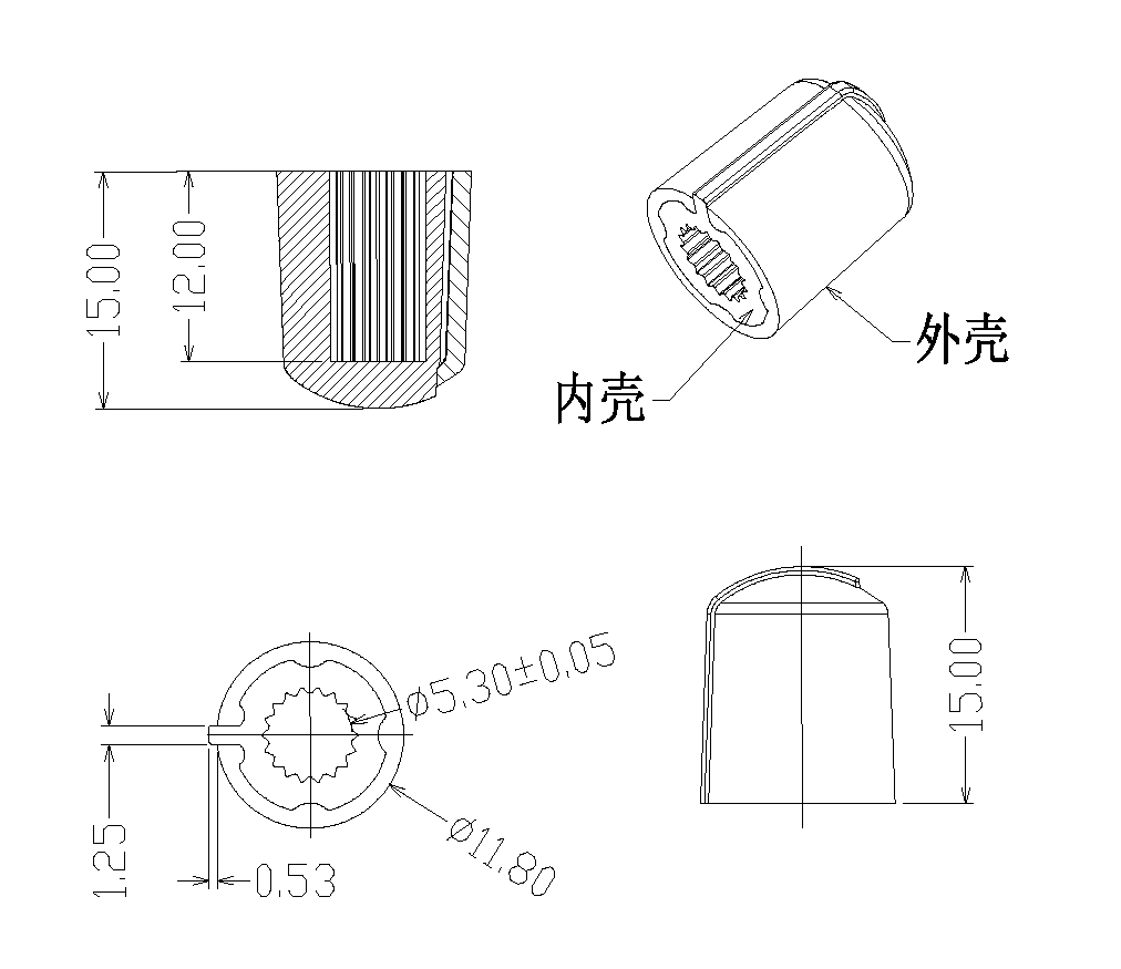旋鈕|一體化卡塊|旋鈕鋁制|開(kāi)關(guān)|按鍵|PEEK螺絲|PEI螺絲